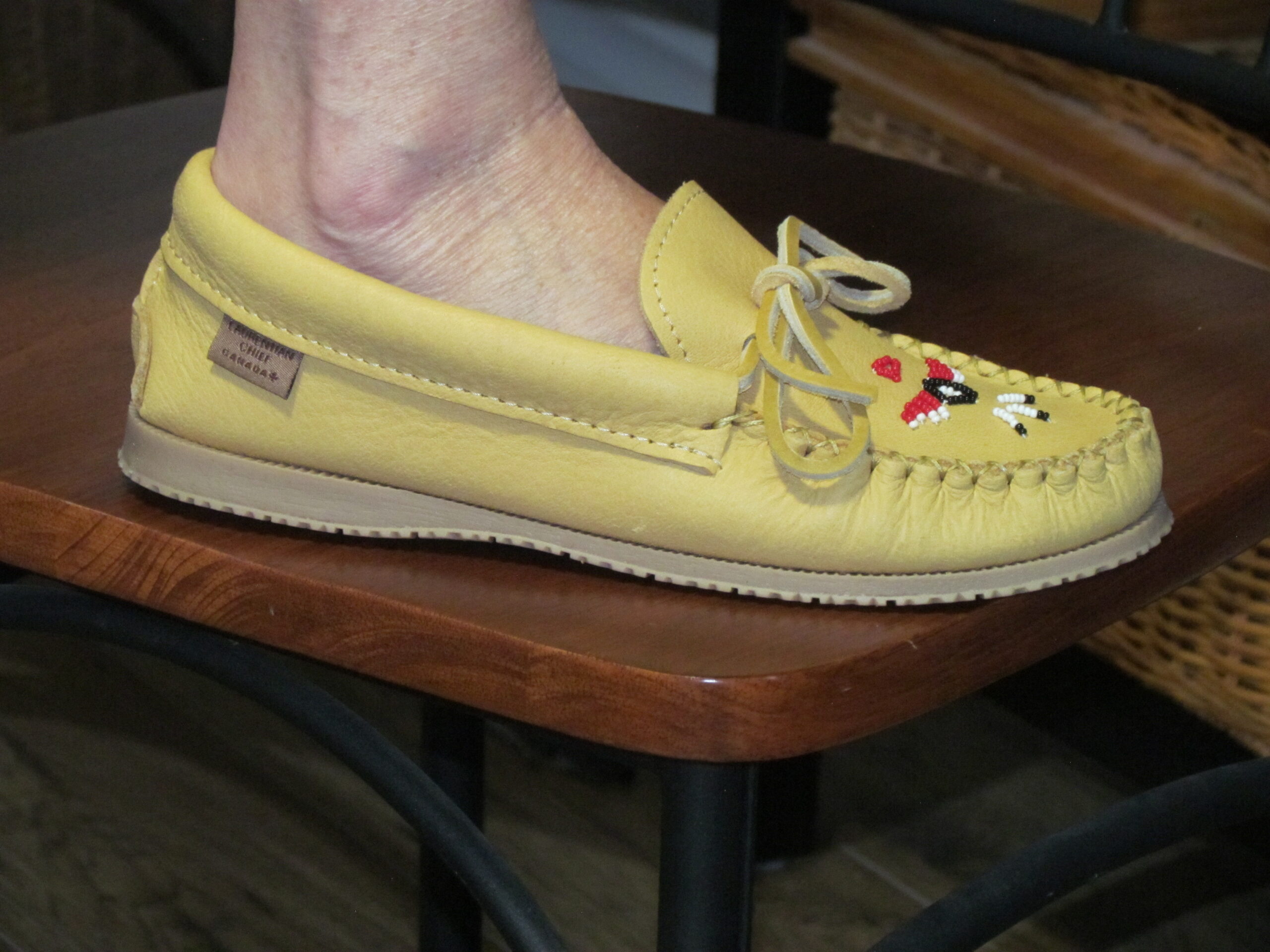 rubber sole moccasin